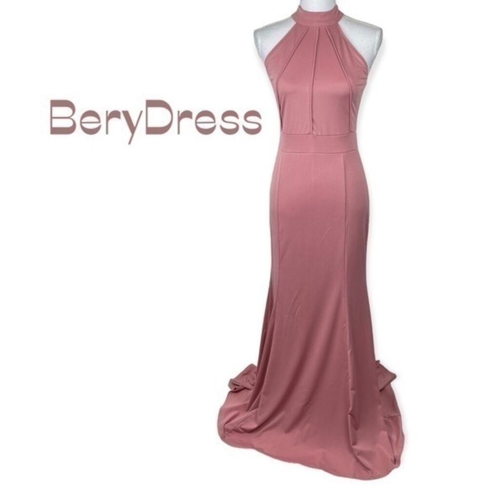 BeryDress Rose Pink Sleeveless Maxi Dress NWT Size M - Picture 2 of 14